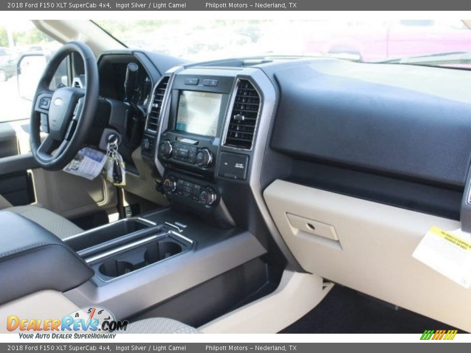 2018 Ford F150 XLT SuperCab 4x4 Ingot Silver / Light Camel Photo #29