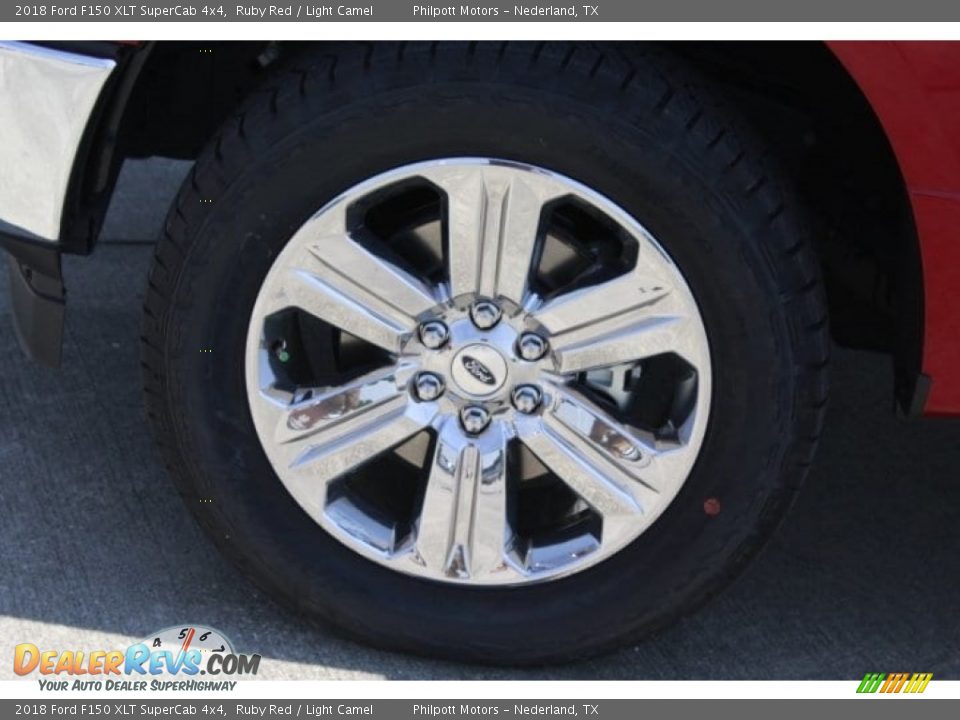 2018 Ford F150 XLT SuperCab 4x4 Ruby Red / Light Camel Photo #4