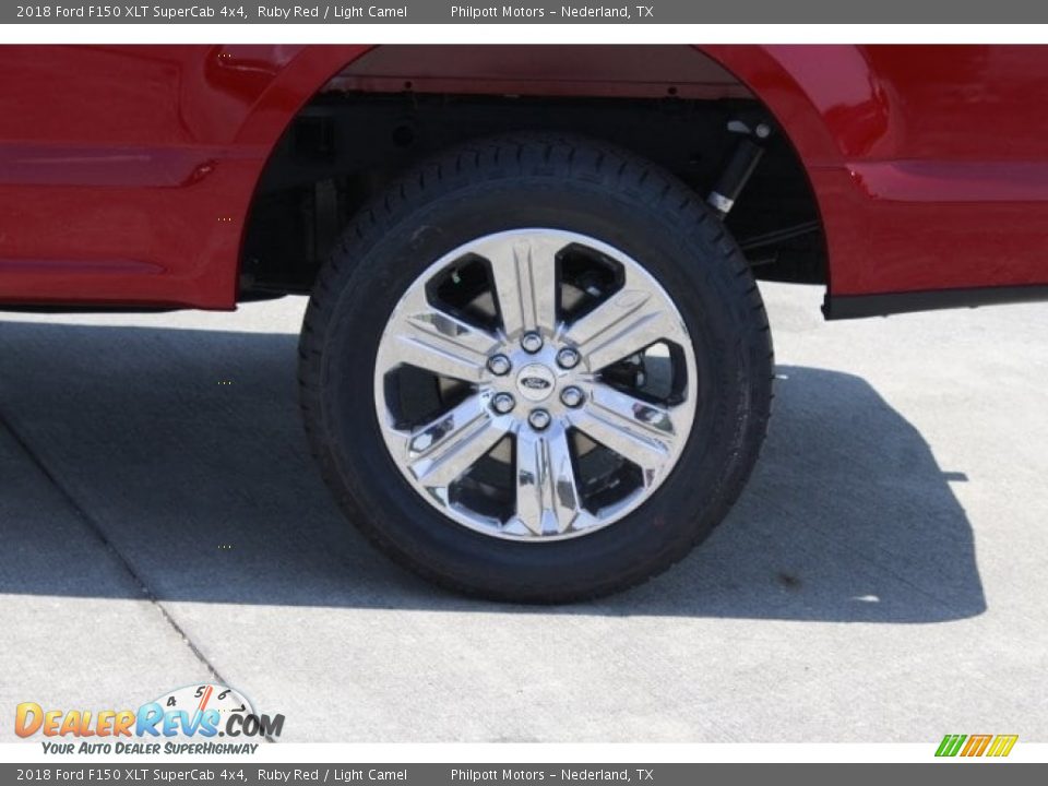 2018 Ford F150 XLT SuperCab 4x4 Ruby Red / Light Camel Photo #6