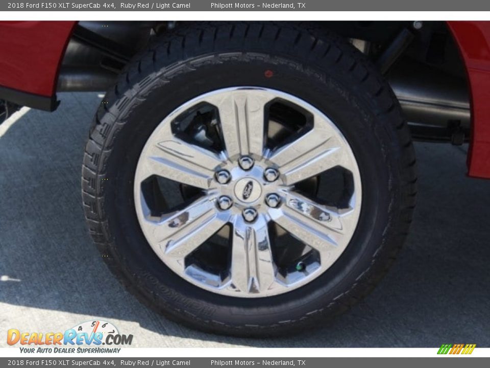 2018 Ford F150 XLT SuperCab 4x4 Ruby Red / Light Camel Photo #10