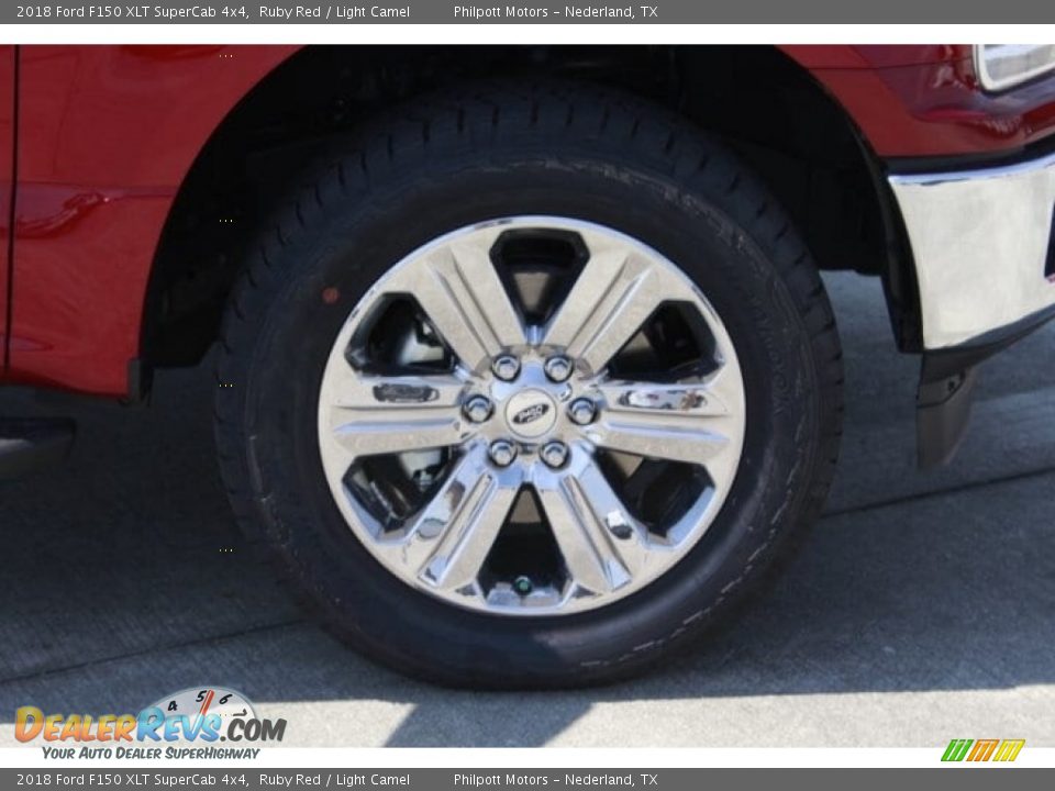 2018 Ford F150 XLT SuperCab 4x4 Ruby Red / Light Camel Photo #12