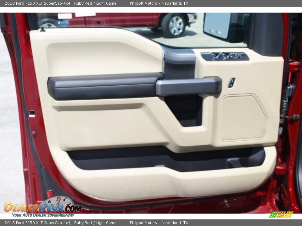 2018 Ford F150 XLT SuperCab 4x4 Ruby Red / Light Camel Photo #13