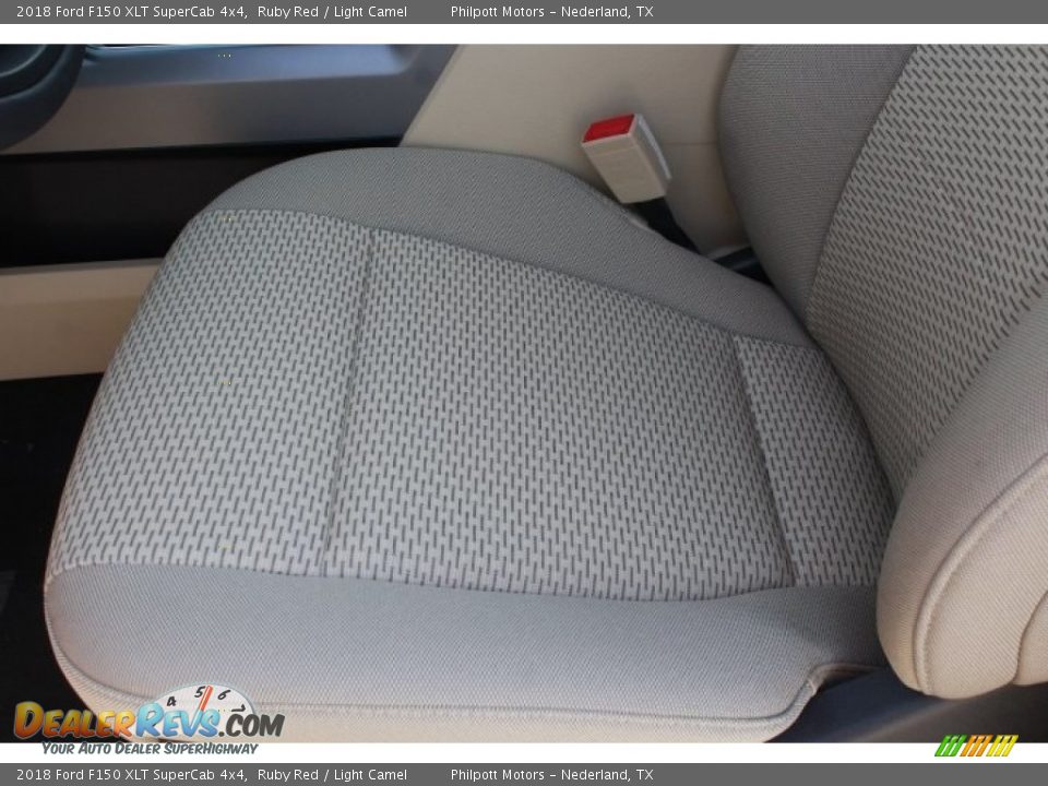 2018 Ford F150 XLT SuperCab 4x4 Ruby Red / Light Camel Photo #15