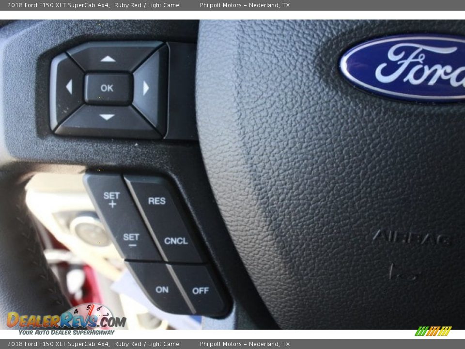 2018 Ford F150 XLT SuperCab 4x4 Ruby Red / Light Camel Photo #20