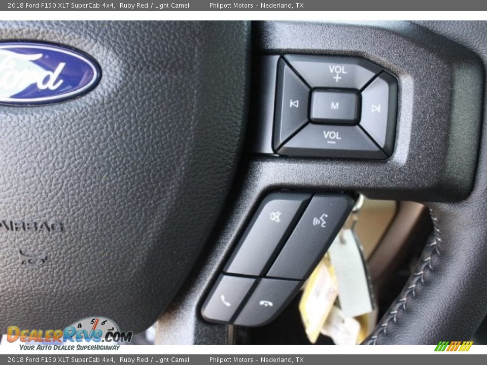 2018 Ford F150 XLT SuperCab 4x4 Ruby Red / Light Camel Photo #21