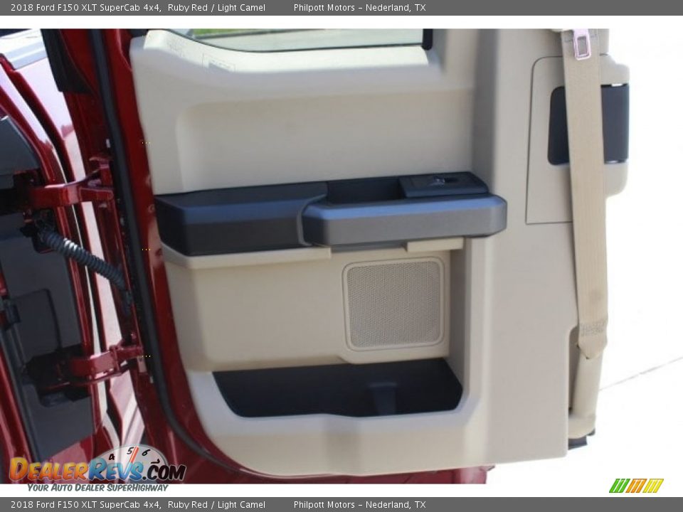 2018 Ford F150 XLT SuperCab 4x4 Ruby Red / Light Camel Photo #23