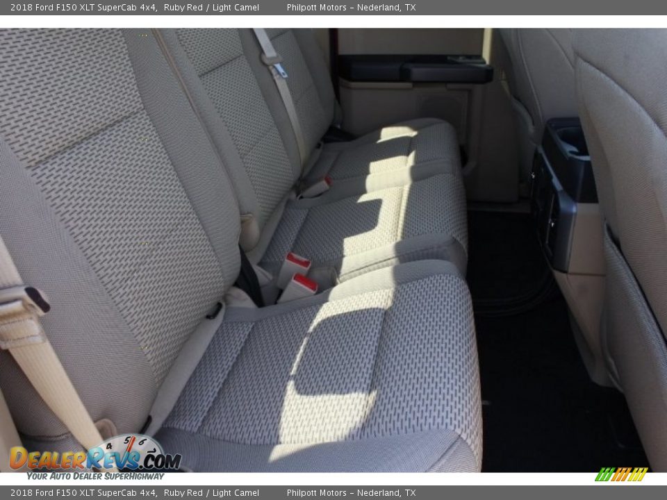 2018 Ford F150 XLT SuperCab 4x4 Ruby Red / Light Camel Photo #28
