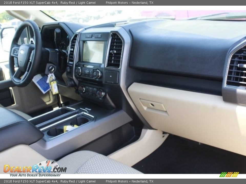 2018 Ford F150 XLT SuperCab 4x4 Ruby Red / Light Camel Photo #30