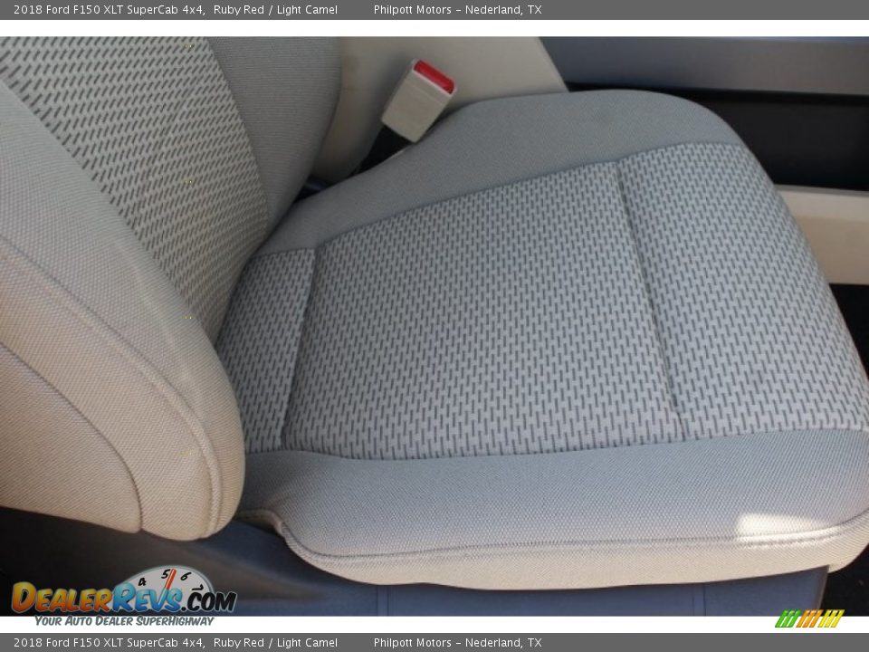 2018 Ford F150 XLT SuperCab 4x4 Ruby Red / Light Camel Photo #31