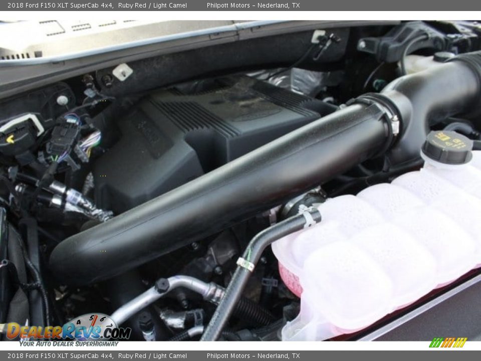 2018 Ford F150 XLT SuperCab 4x4 Ruby Red / Light Camel Photo #33