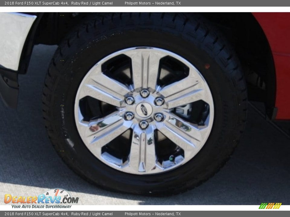 2018 Ford F150 XLT SuperCab 4x4 Ruby Red / Light Camel Photo #4