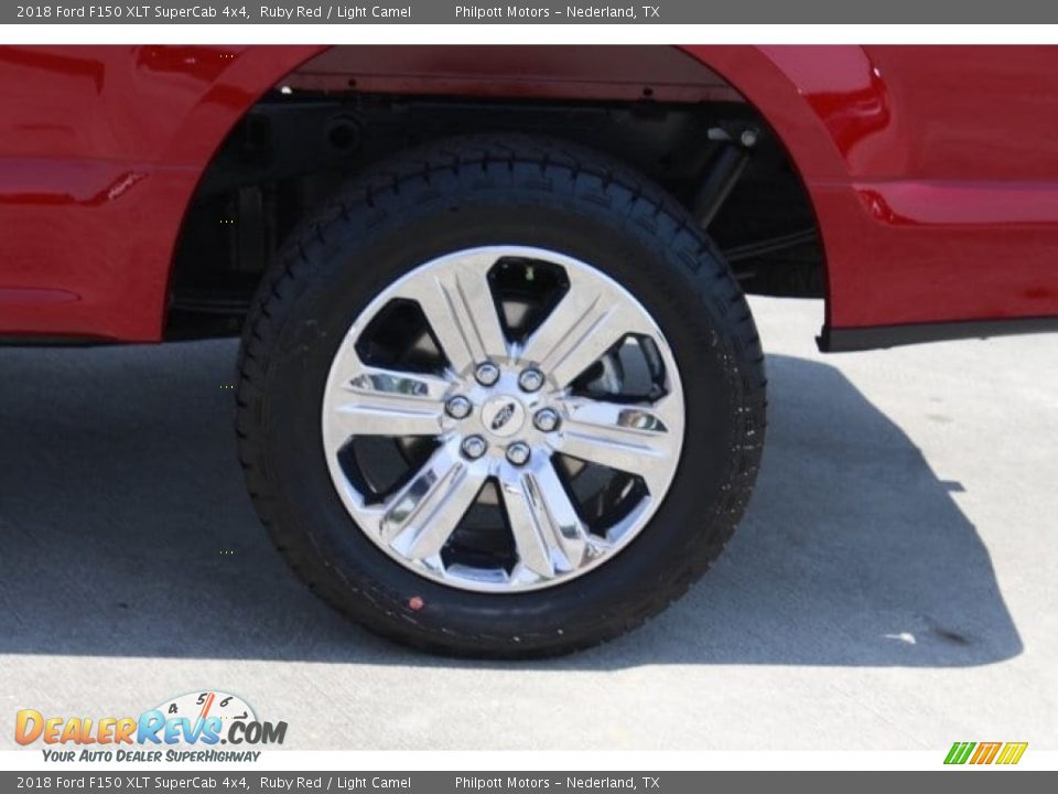 2018 Ford F150 XLT SuperCab 4x4 Ruby Red / Light Camel Photo #6