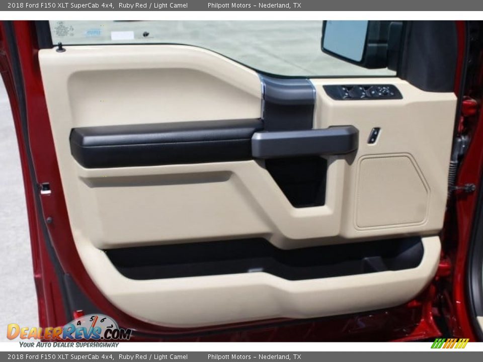 2018 Ford F150 XLT SuperCab 4x4 Ruby Red / Light Camel Photo #13