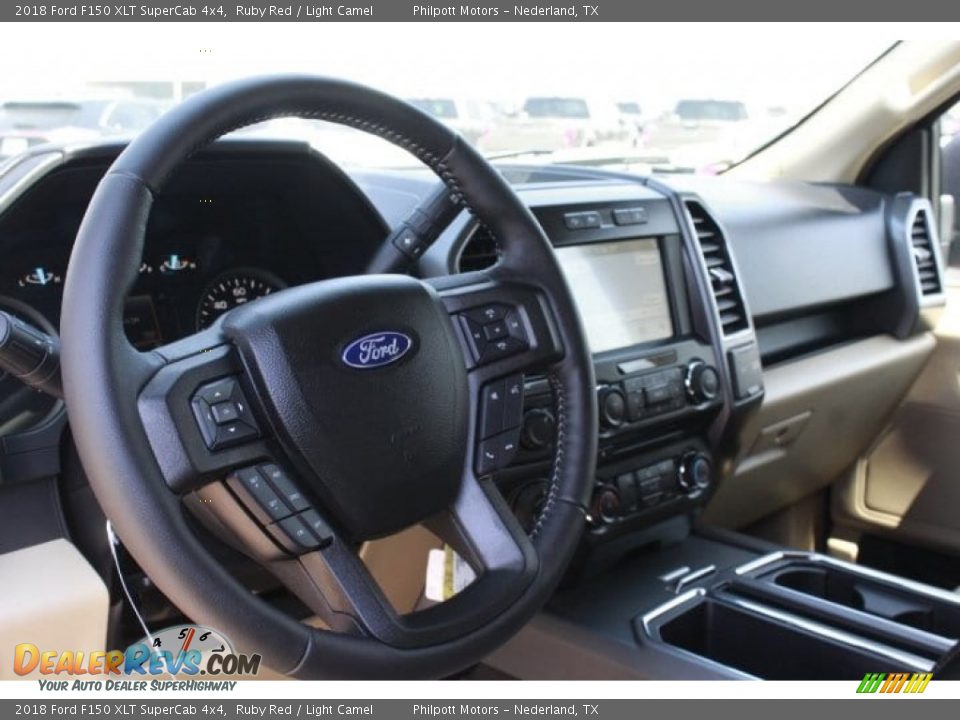 2018 Ford F150 XLT SuperCab 4x4 Ruby Red / Light Camel Photo #14