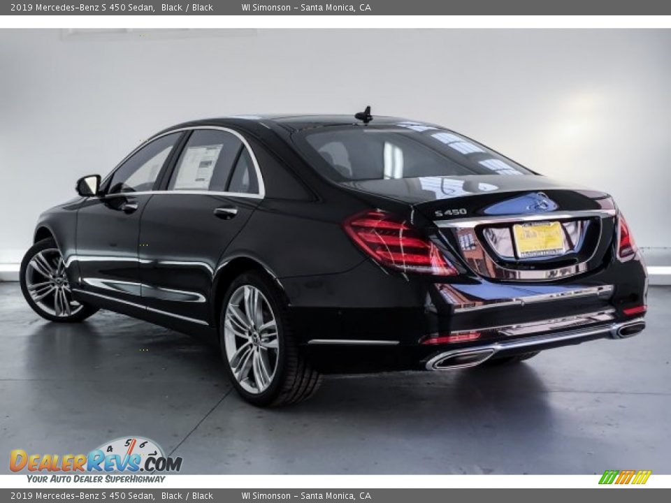 2019 Mercedes-Benz S 450 Sedan Black / Black Photo #2