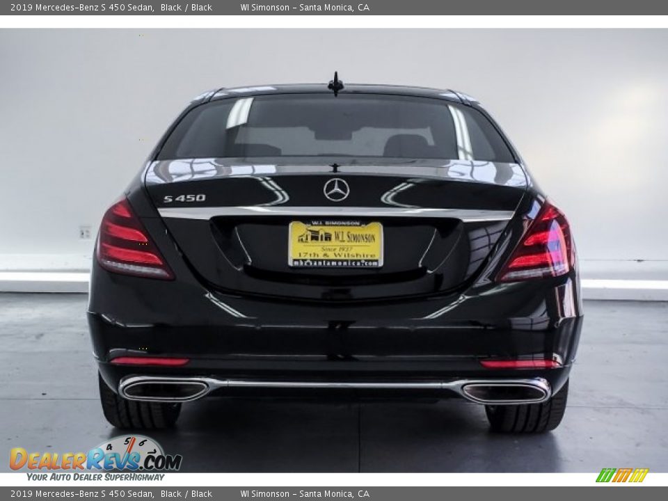 2019 Mercedes-Benz S 450 Sedan Black / Black Photo #3