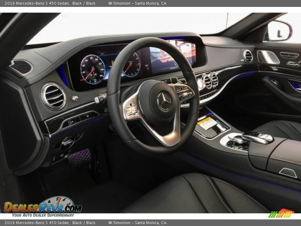 2019 Mercedes-Benz S 450 Sedan Black / Black Photo #4