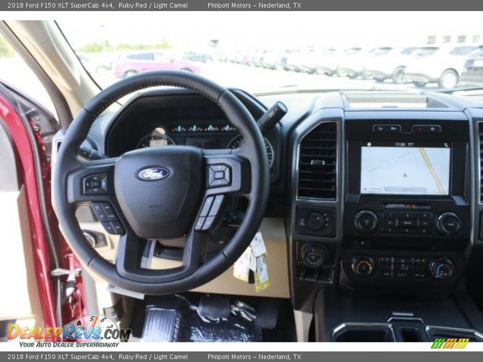 2018 Ford F150 XLT SuperCab 4x4 Ruby Red / Light Camel Photo #23