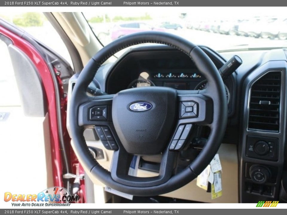 2018 Ford F150 XLT SuperCab 4x4 Ruby Red / Light Camel Photo #24