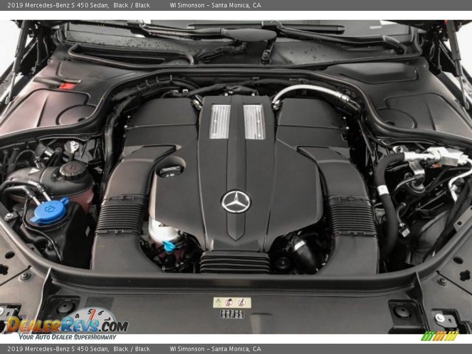 2019 Mercedes-Benz S 450 Sedan Black / Black Photo #8