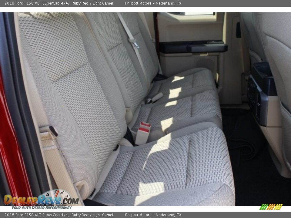 2018 Ford F150 XLT SuperCab 4x4 Ruby Red / Light Camel Photo #26