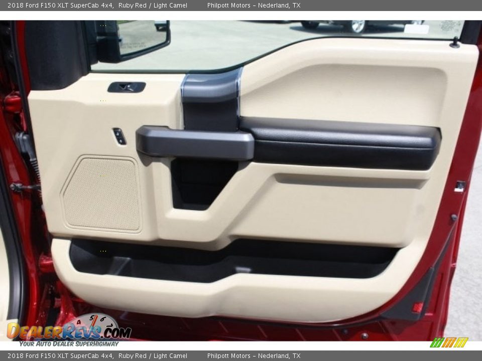 2018 Ford F150 XLT SuperCab 4x4 Ruby Red / Light Camel Photo #27