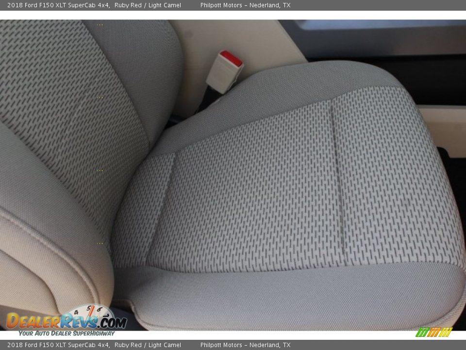 2018 Ford F150 XLT SuperCab 4x4 Ruby Red / Light Camel Photo #29