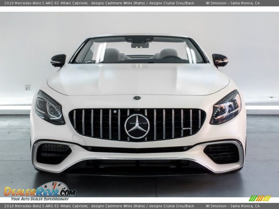 2019 Mercedes-Benz S AMG 63 4Matic Cabriolet designo Cashmere White (Matte) / designo Crystal Grey/Black Photo #2