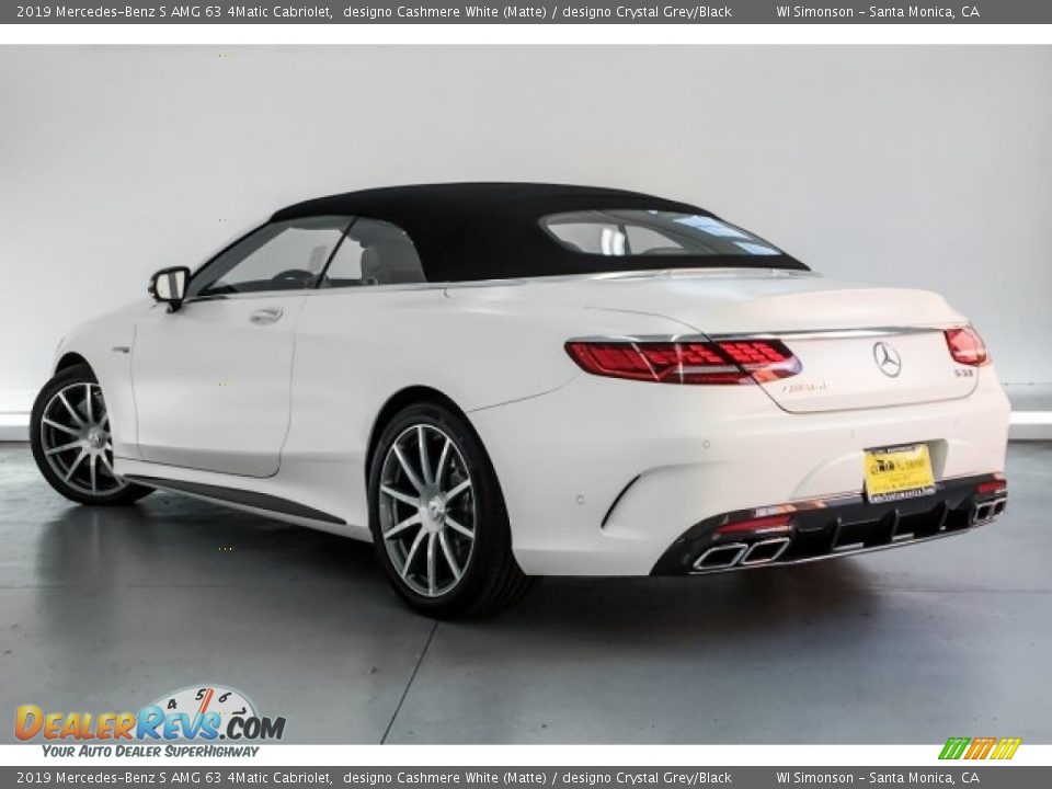 2019 Mercedes-Benz S AMG 63 4Matic Cabriolet designo Cashmere White (Matte) / designo Crystal Grey/Black Photo #10