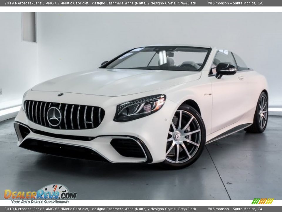 2019 Mercedes-Benz S AMG 63 4Matic Cabriolet designo Cashmere White (Matte) / designo Crystal Grey/Black Photo #12