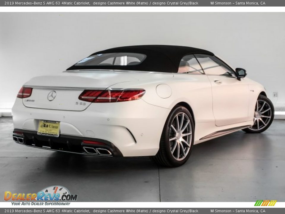 2019 Mercedes-Benz S AMG 63 4Matic Cabriolet designo Cashmere White (Matte) / designo Crystal Grey/Black Photo #16