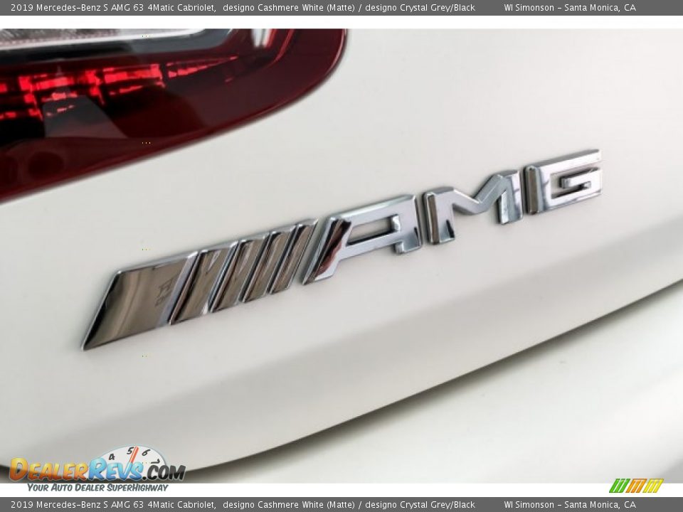 2019 Mercedes-Benz S AMG 63 4Matic Cabriolet designo Cashmere White (Matte) / designo Crystal Grey/Black Photo #18