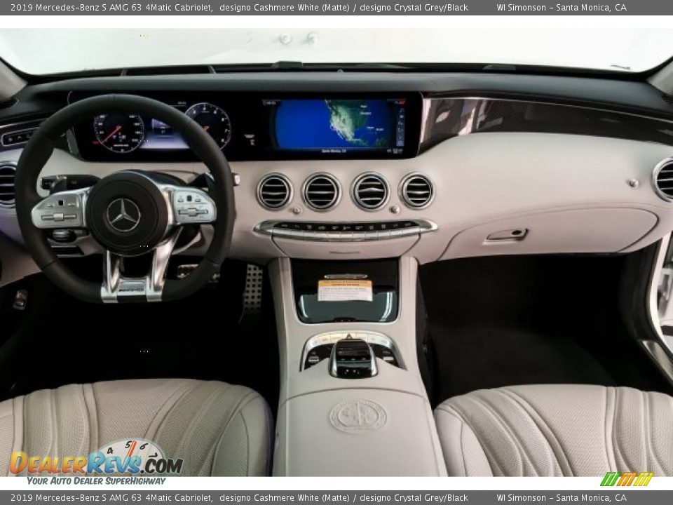 2019 Mercedes-Benz S AMG 63 4Matic Cabriolet designo Cashmere White (Matte) / designo Crystal Grey/Black Photo #19