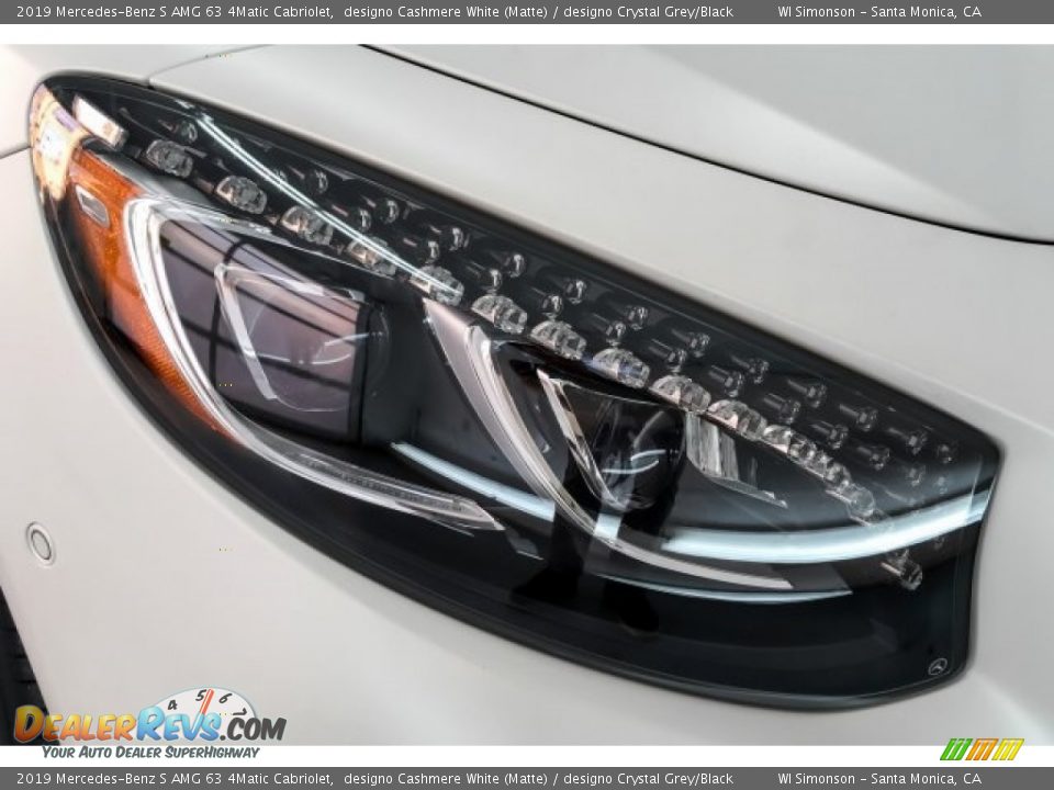 2019 Mercedes-Benz S AMG 63 4Matic Cabriolet designo Cashmere White (Matte) / designo Crystal Grey/Black Photo #32