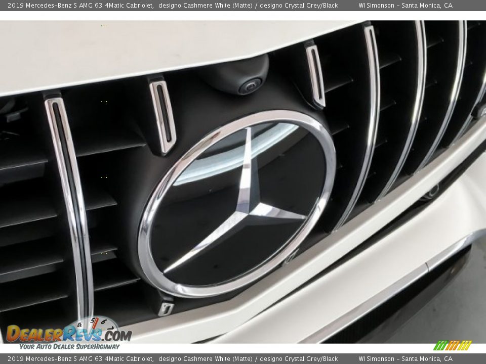 2019 Mercedes-Benz S AMG 63 4Matic Cabriolet designo Cashmere White (Matte) / designo Crystal Grey/Black Photo #33
