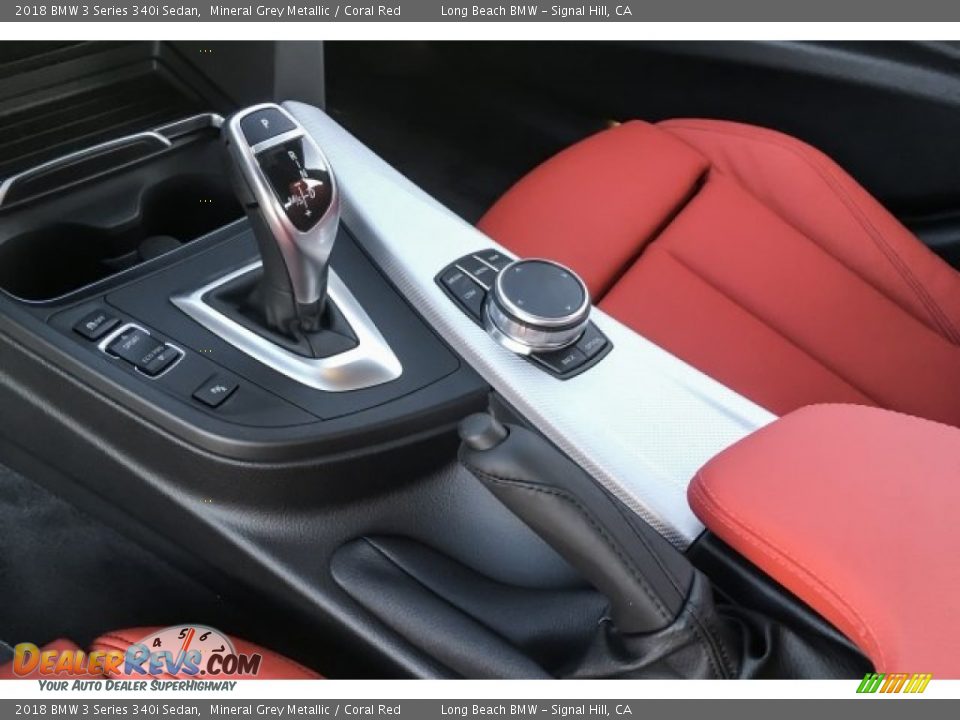 2018 BMW 3 Series 340i Sedan Mineral Grey Metallic / Coral Red Photo #7