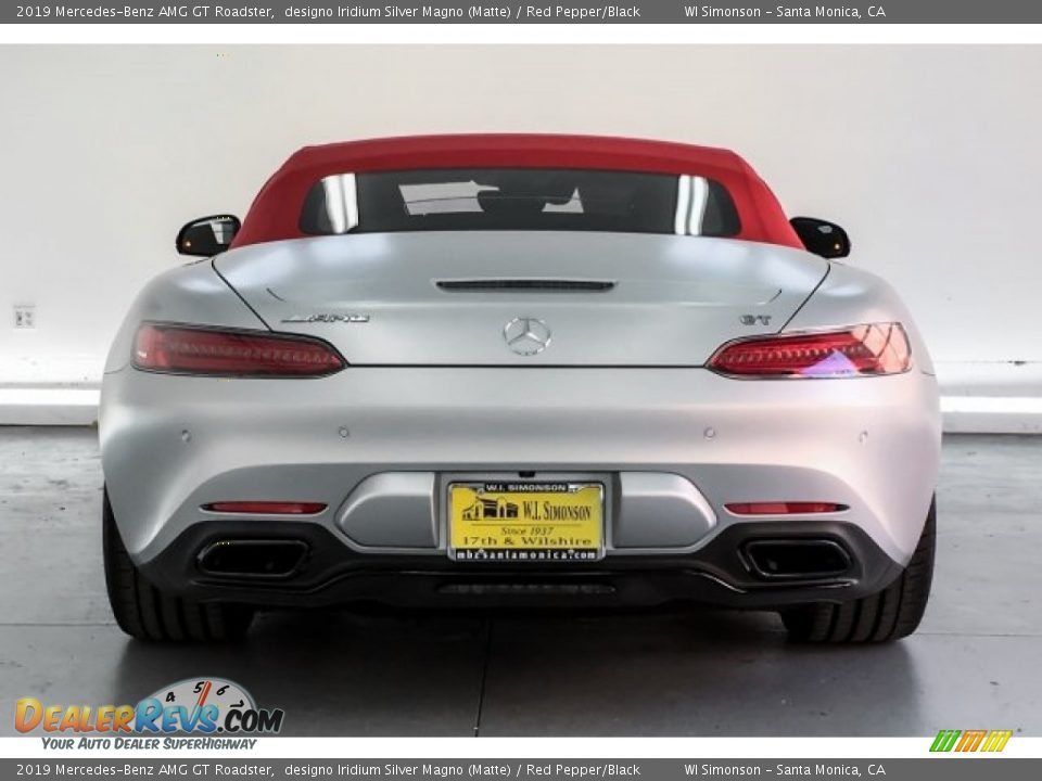 2019 Mercedes-Benz AMG GT Roadster designo Iridium Silver Magno (Matte) / Red Pepper/Black Photo #3