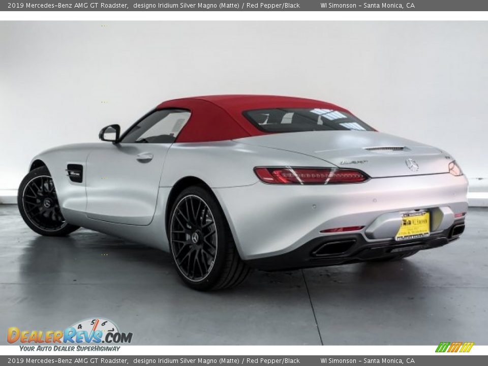 2019 Mercedes-Benz AMG GT Roadster designo Iridium Silver Magno (Matte) / Red Pepper/Black Photo #10