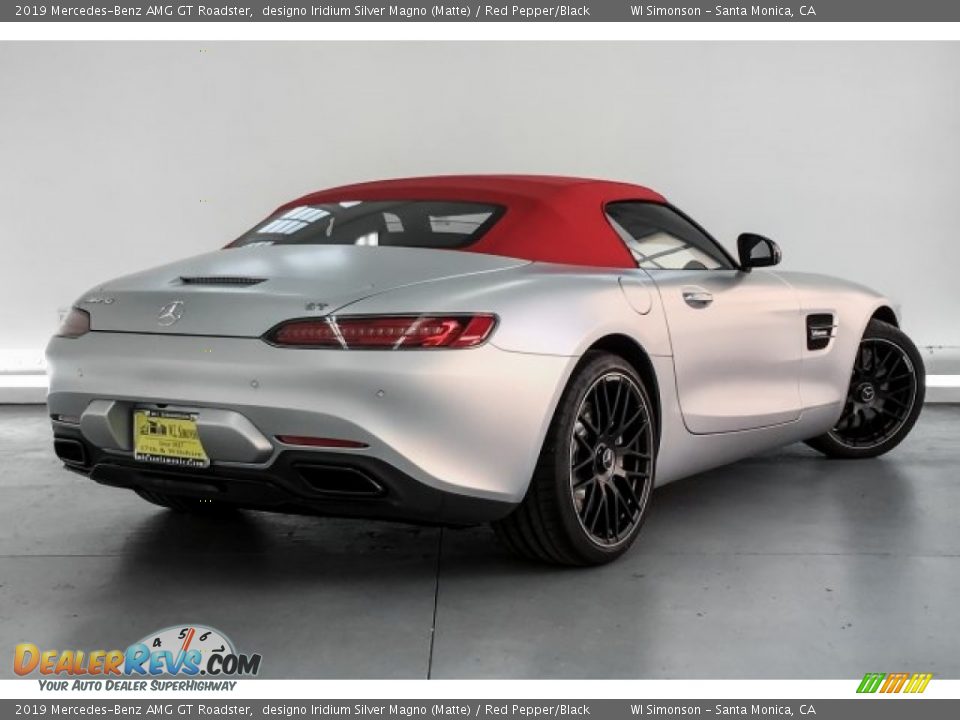 2019 Mercedes-Benz AMG GT Roadster designo Iridium Silver Magno (Matte) / Red Pepper/Black Photo #16