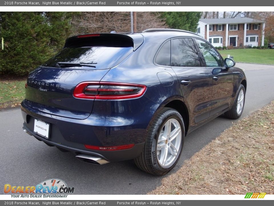2018 Porsche Macan Night Blue Metallic / Black/Garnet Red Photo #4