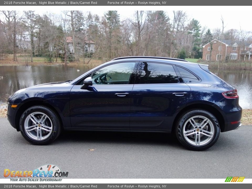2018 Porsche Macan Night Blue Metallic / Black/Garnet Red Photo #7