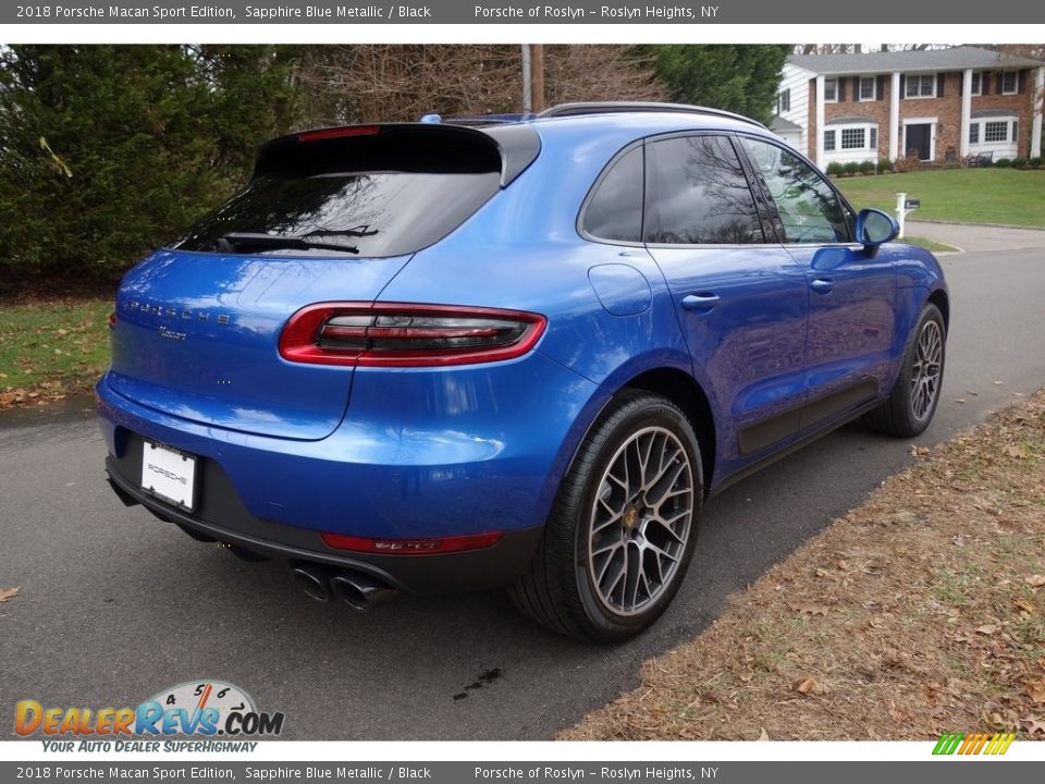 2018 Porsche Macan Sport Edition Sapphire Blue Metallic / Black Photo #4