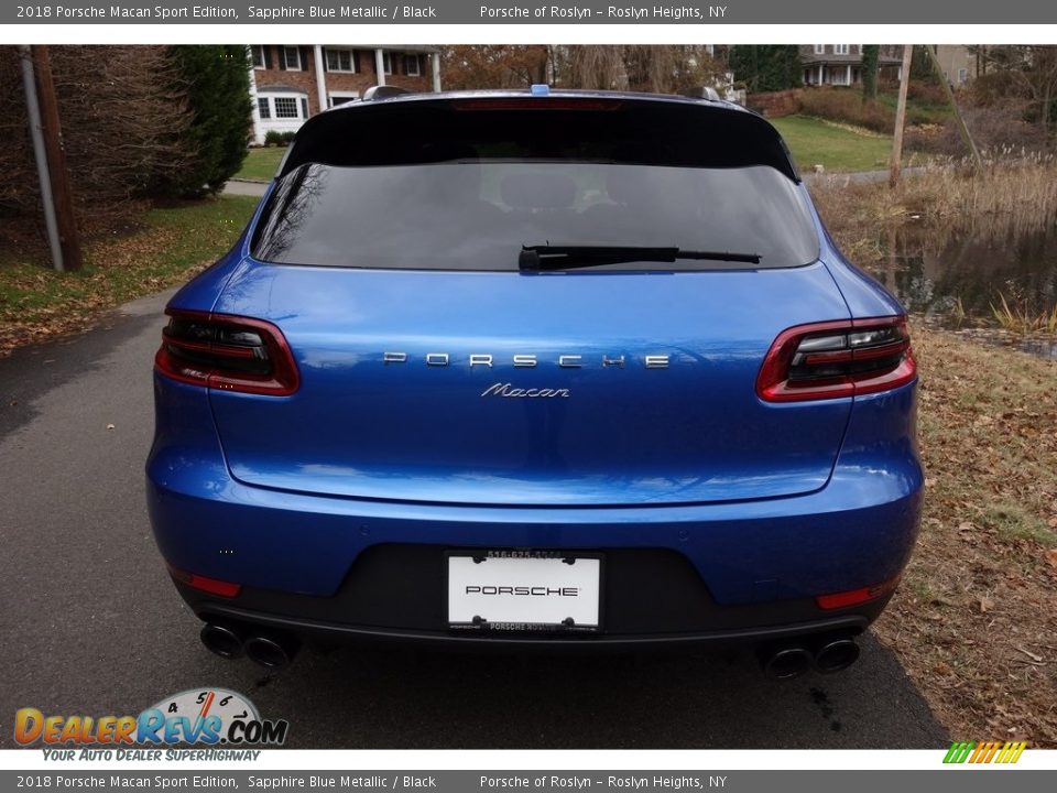 2018 Porsche Macan Sport Edition Sapphire Blue Metallic / Black Photo #5