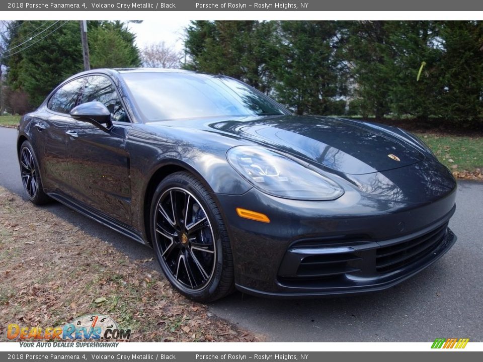 2018 Porsche Panamera 4 Volcano Grey Metallic / Black Photo #1