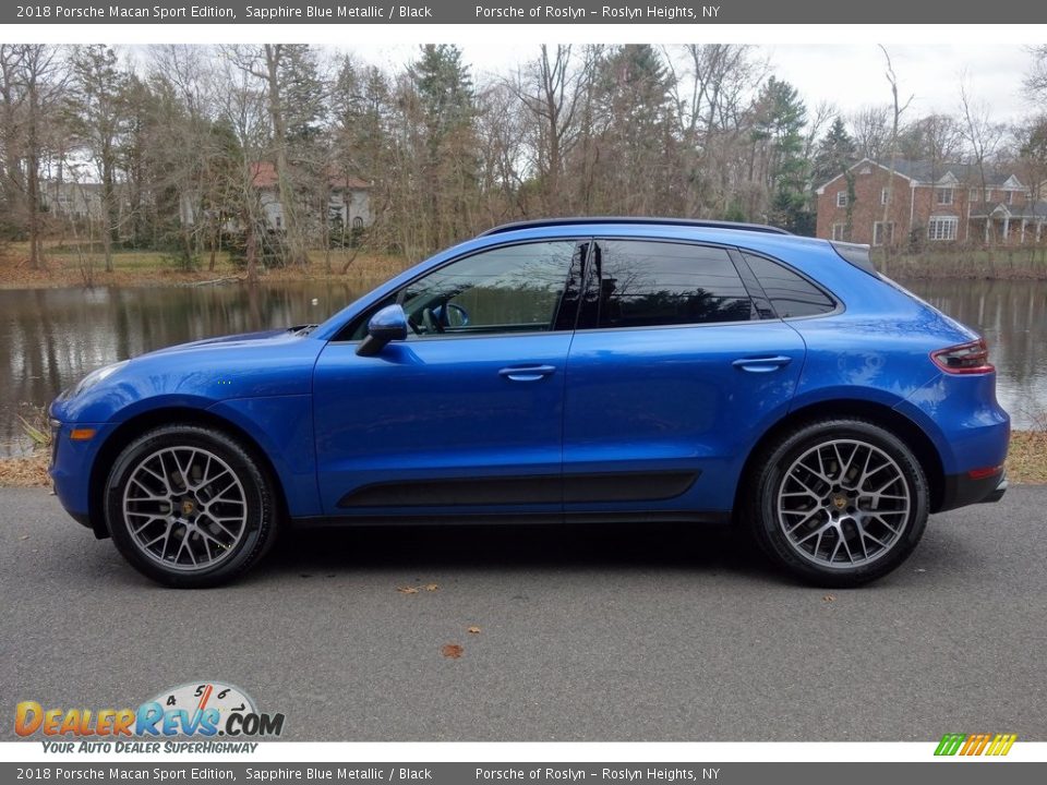 2018 Porsche Macan Sport Edition Sapphire Blue Metallic / Black Photo #7