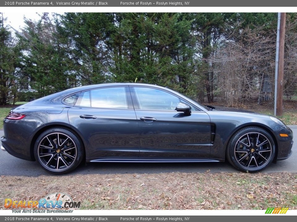 2018 Porsche Panamera 4 Volcano Grey Metallic / Black Photo #3