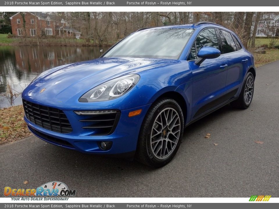 2018 Porsche Macan Sport Edition Sapphire Blue Metallic / Black Photo #8