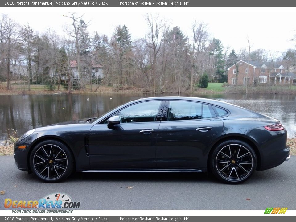 2018 Porsche Panamera 4 Volcano Grey Metallic / Black Photo #7