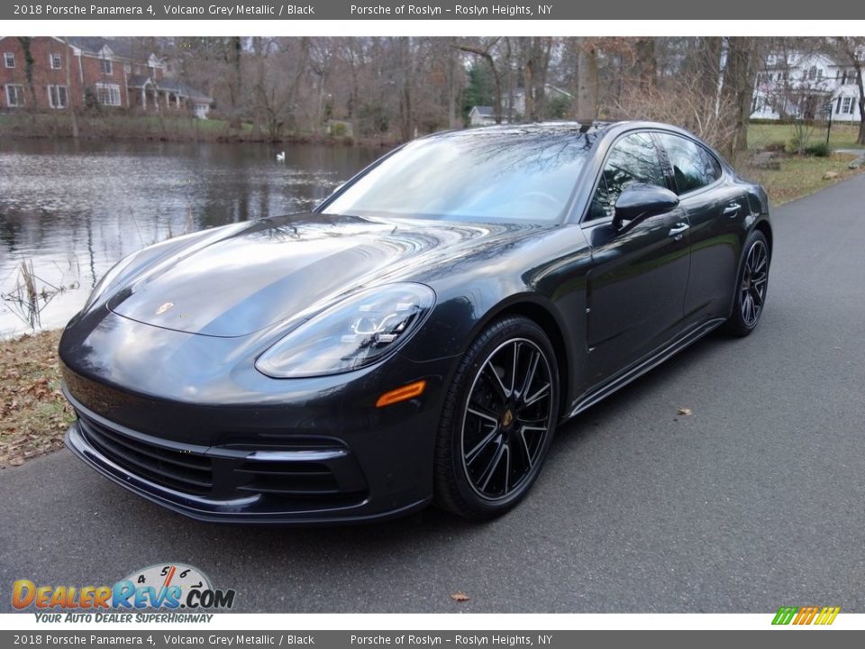 2018 Porsche Panamera 4 Volcano Grey Metallic / Black Photo #8