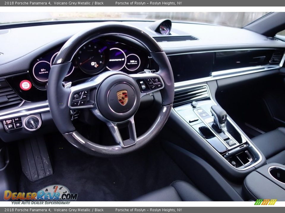 2018 Porsche Panamera 4 Volcano Grey Metallic / Black Photo #10